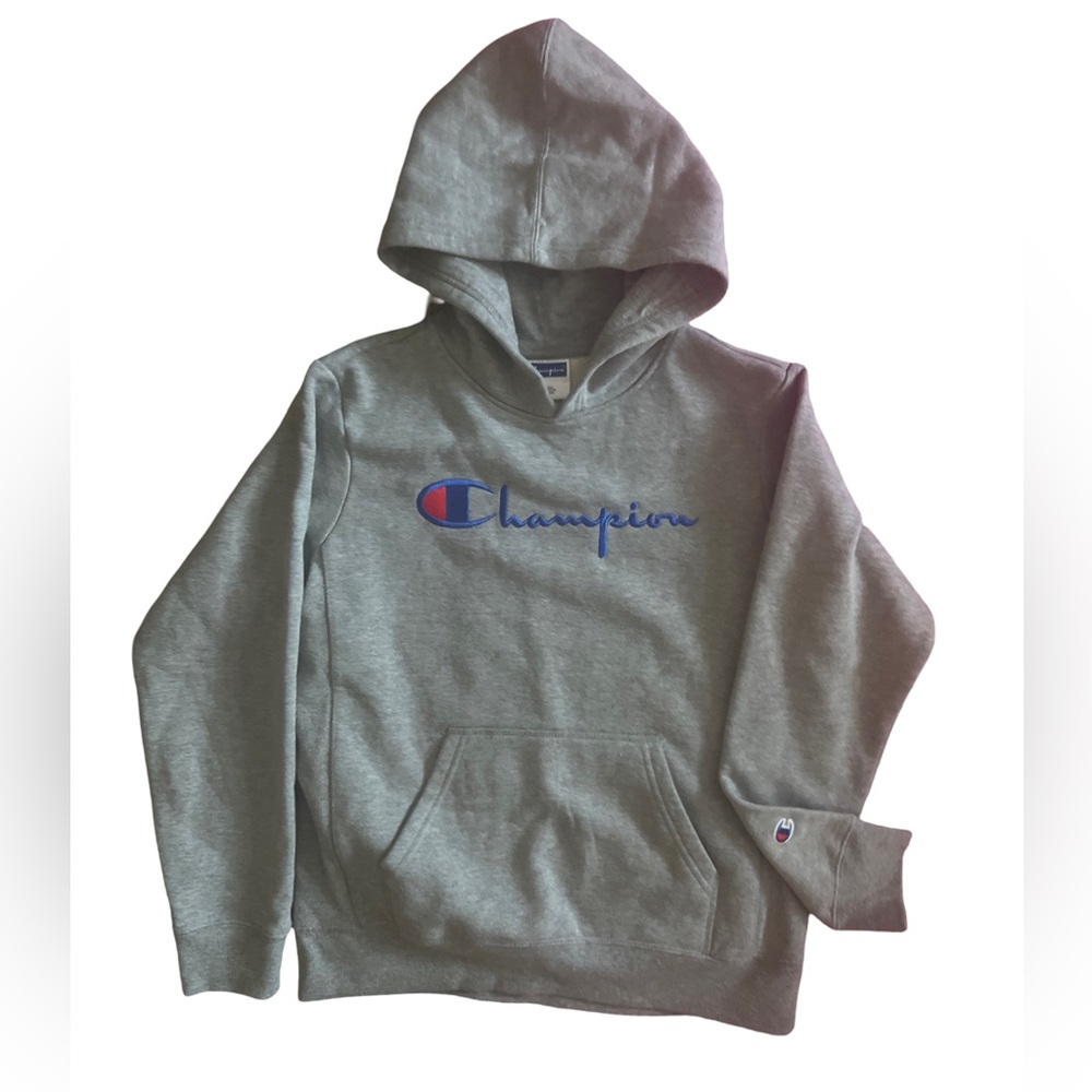 Champion embroidered logo hoodie size L